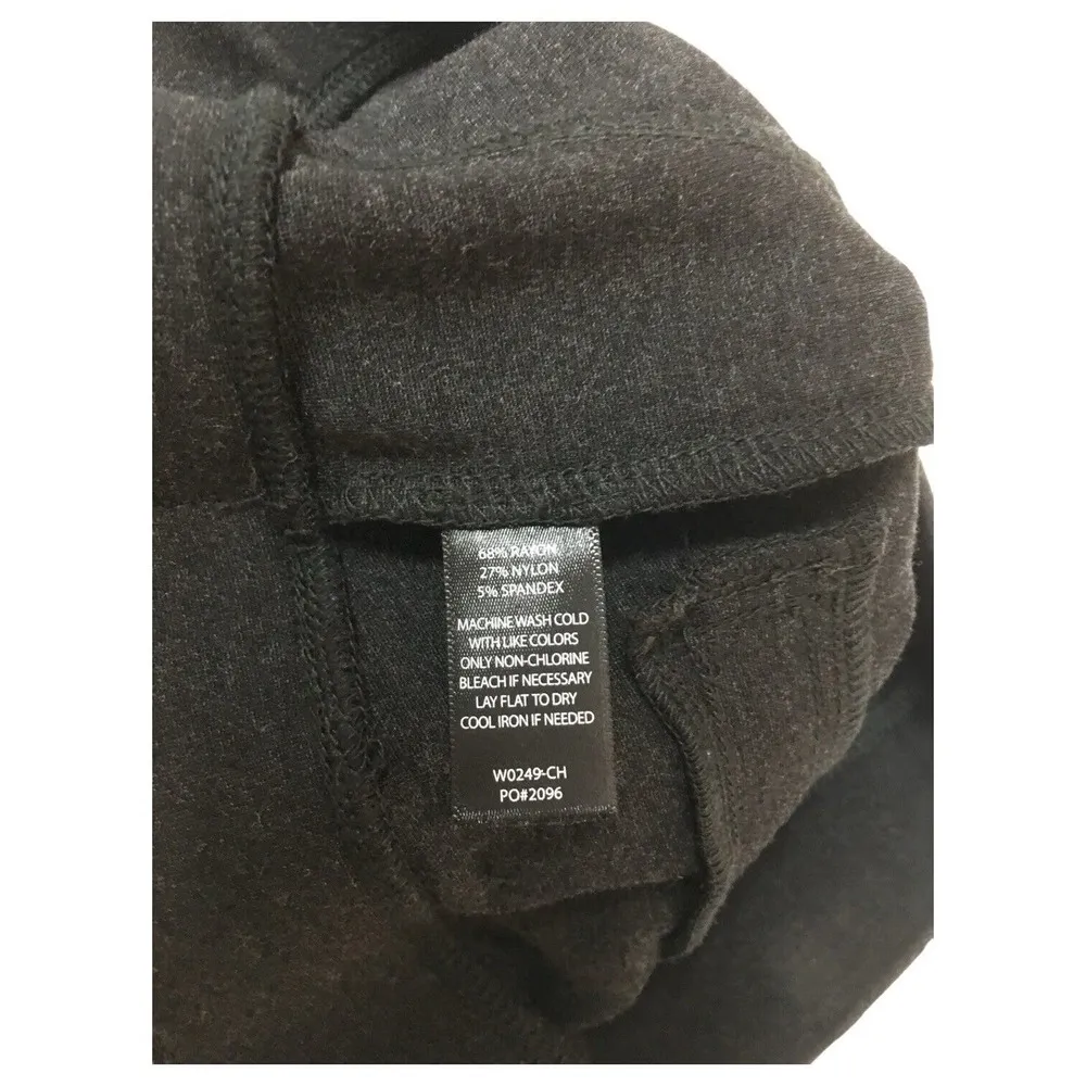 Betabrand Pants Womens XS Pull On Cropped Capri Yoga Ponte Knit Charcoal Gray - Image 11