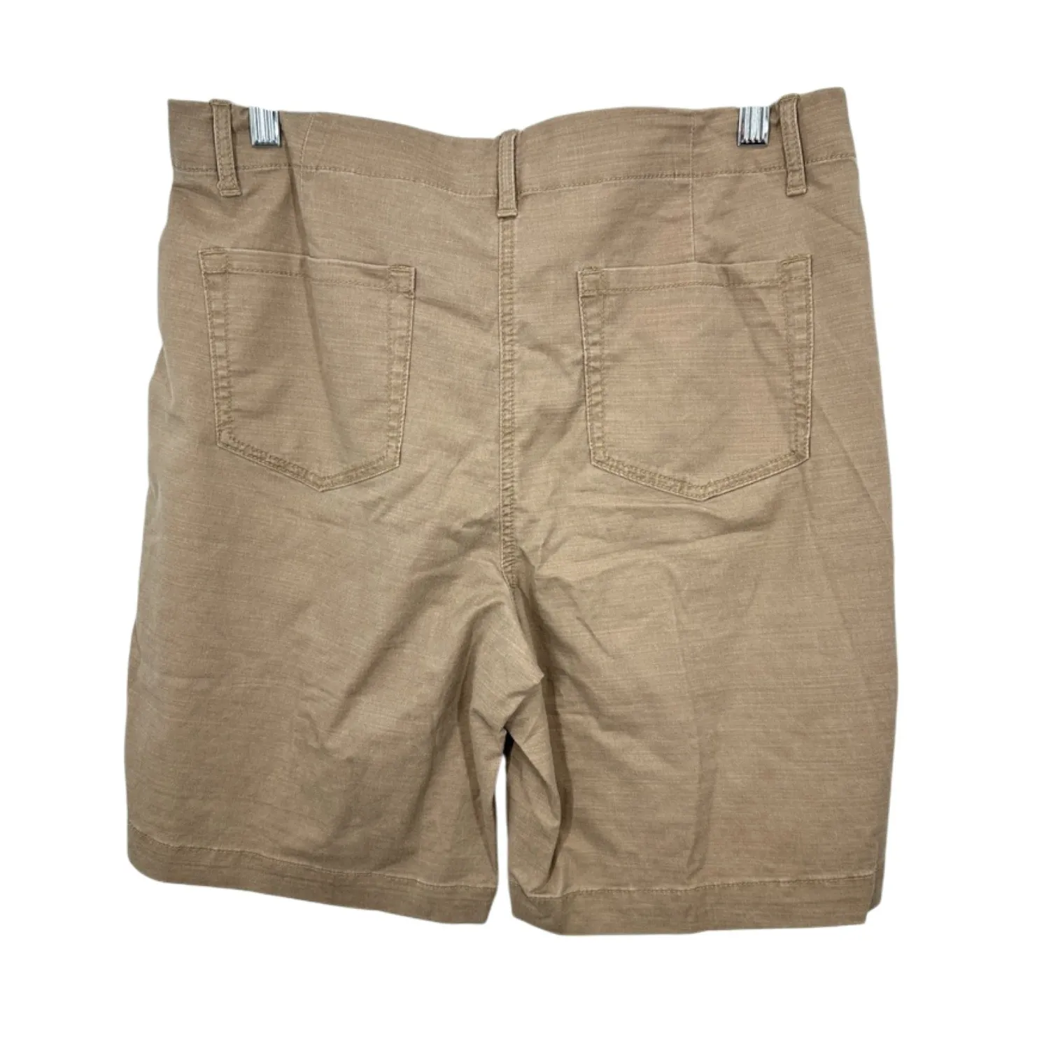 J. Jill Womens Size 12 Khaki Utility Shorts Button Fly Cargo Pockets Casual NWT - Image 2