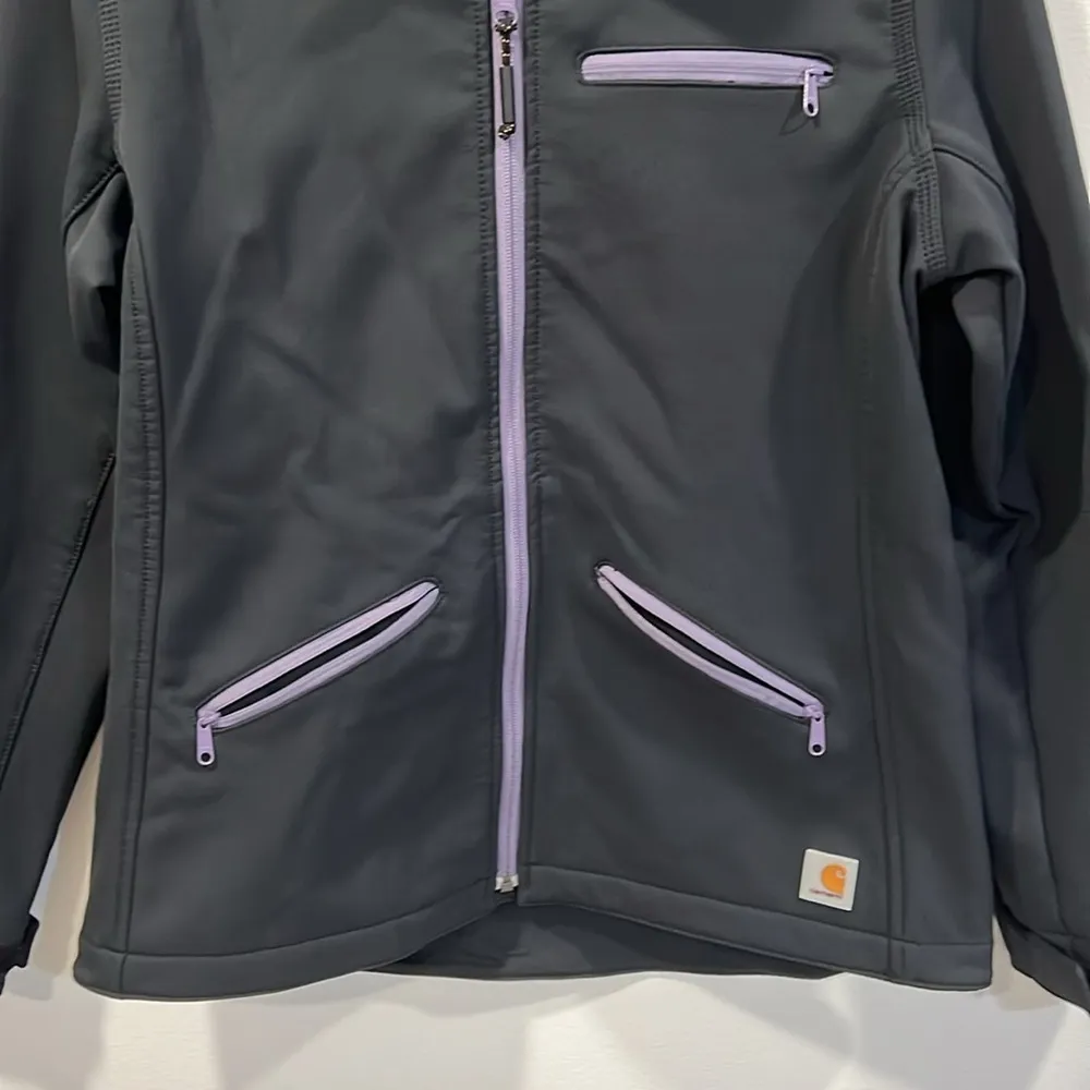 Carhartt  Black and Purple Jacket Size Medium EUC - Image 3