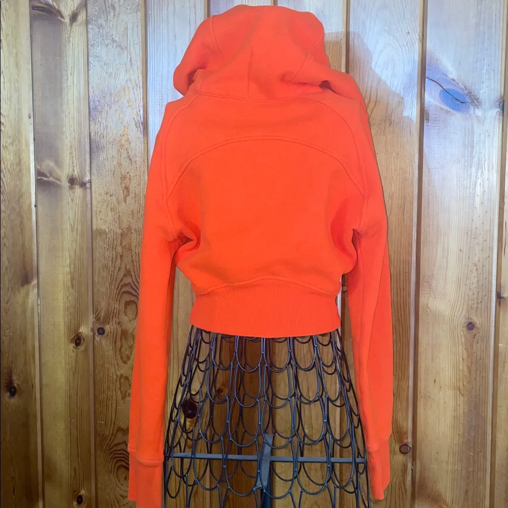 lululemon athletica Jacket Lululemon Scuba Full-Zip Cropped Hoodie Solar Orange - Image 11