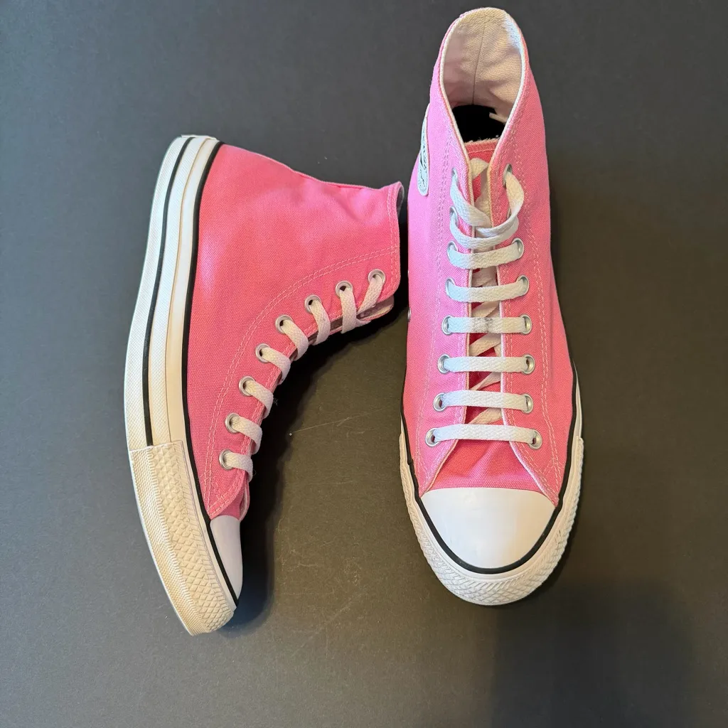 Converse All Star Chucks hightops Bubblegum Pink, Unisex Pink Size 10.5 - Image 4