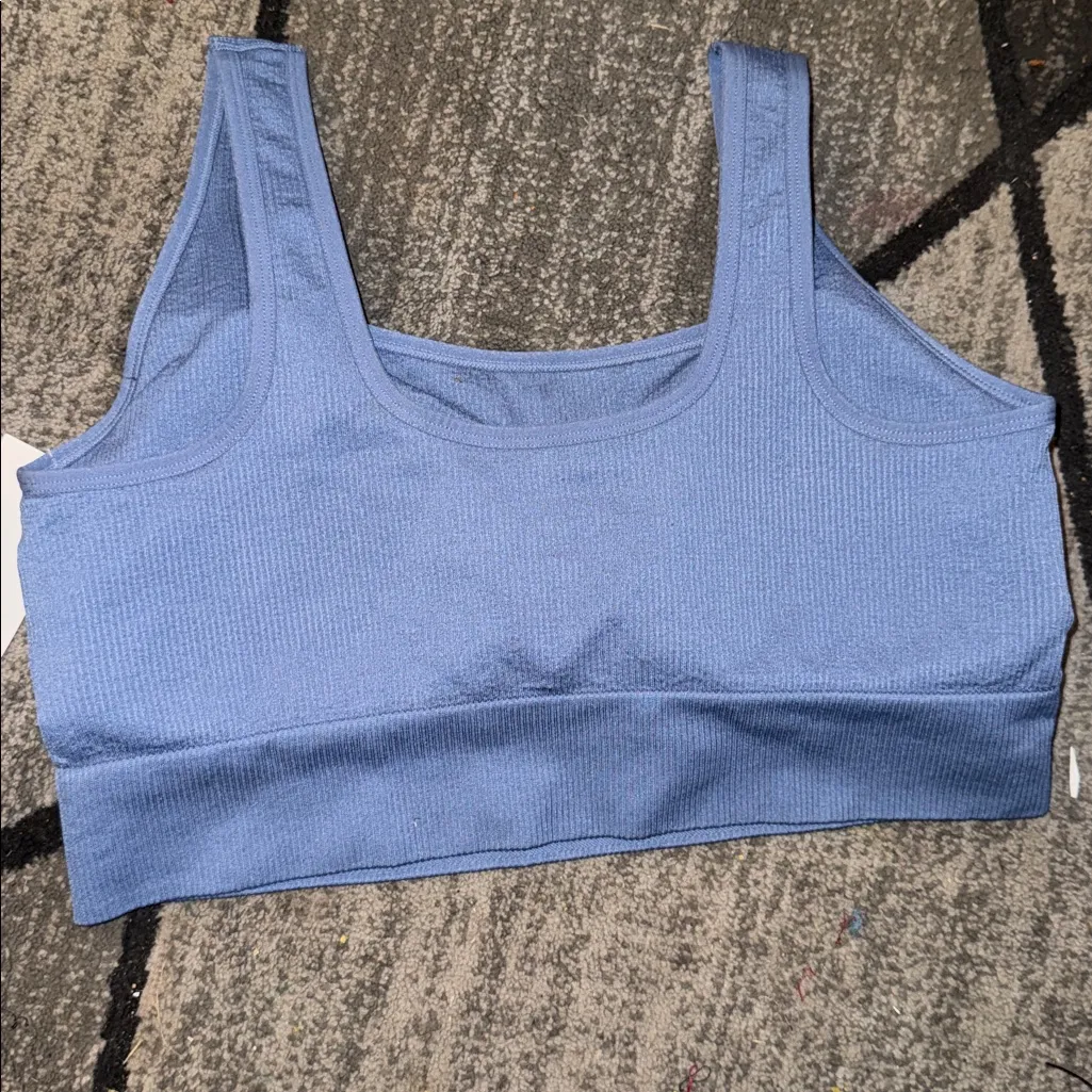 Avia  Women's Light Blue Sports Bra - Image 3