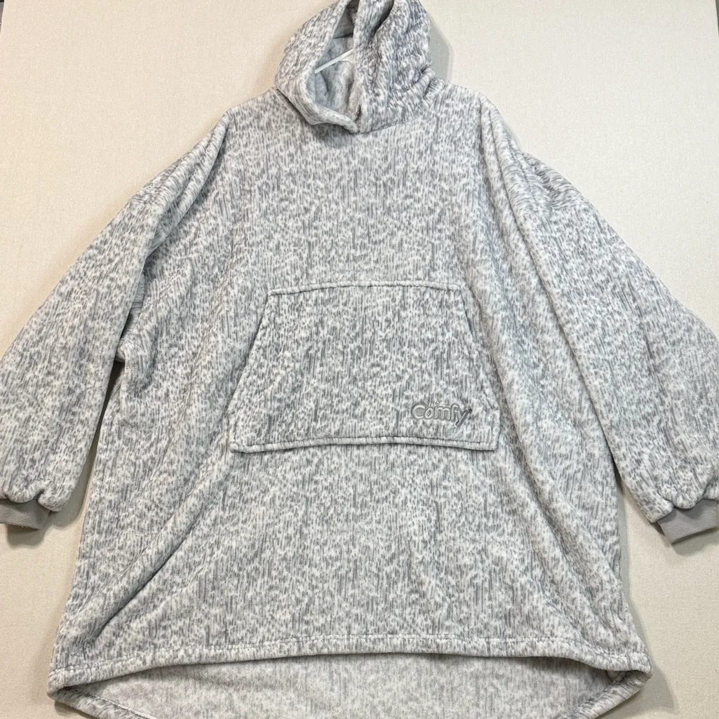 The Comfy Dream Gray Women's Poncho - Image 12