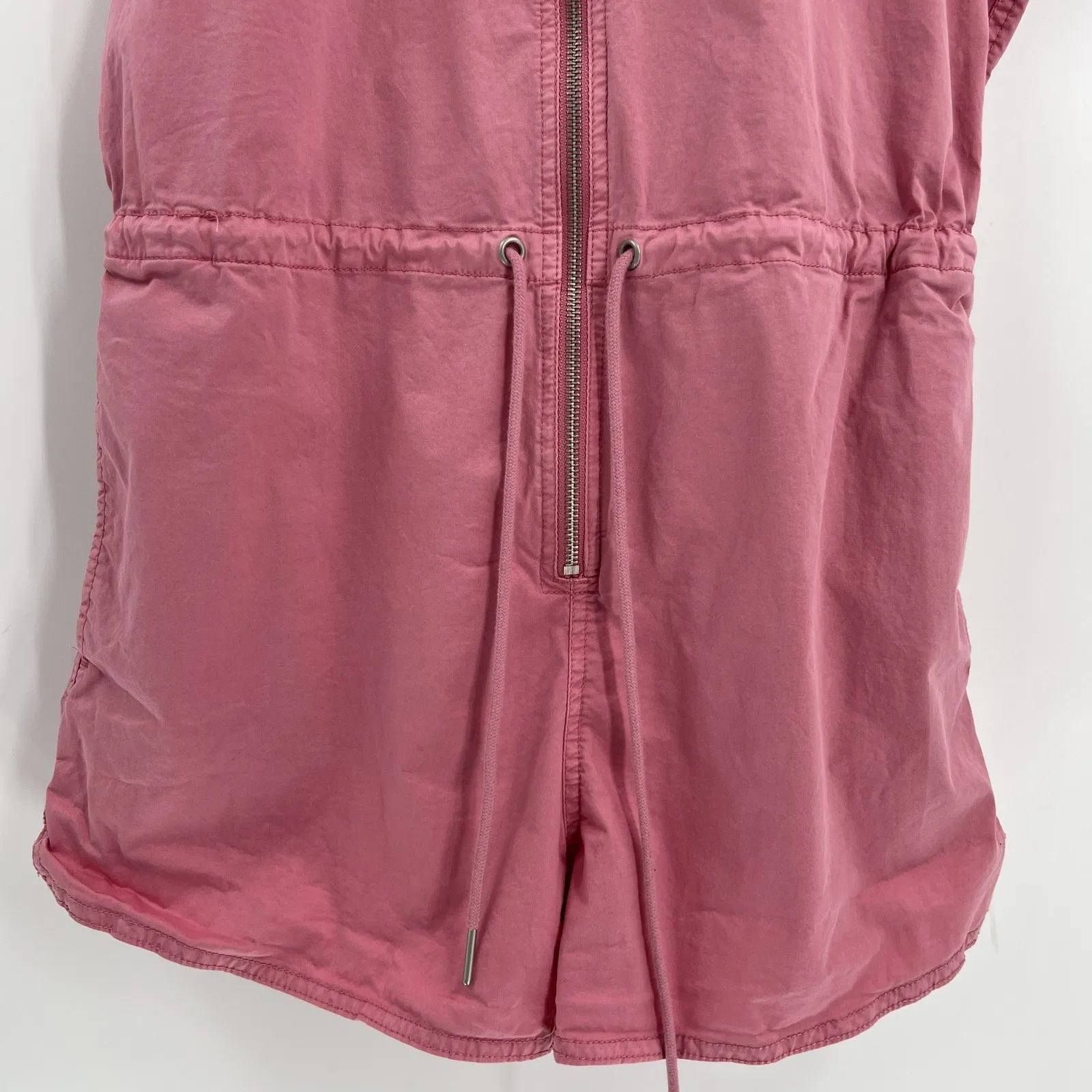 Pistola Meg Romper Size Medium Flamingo Pink Zip Front Girly Barbie Casual - Image 5