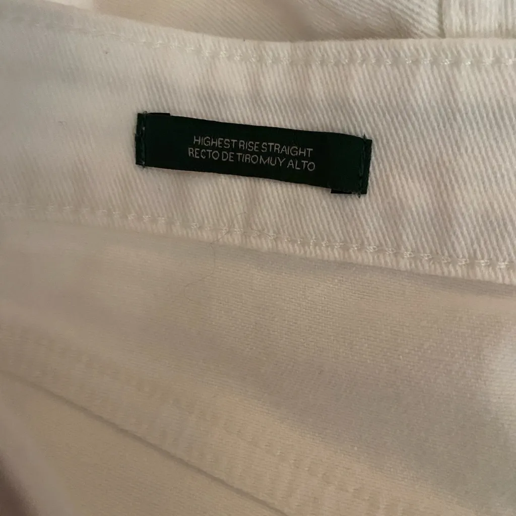 Wild Fable White  High-Rise Straight Ripped Distressed  Jeans Size 6 - Image 7