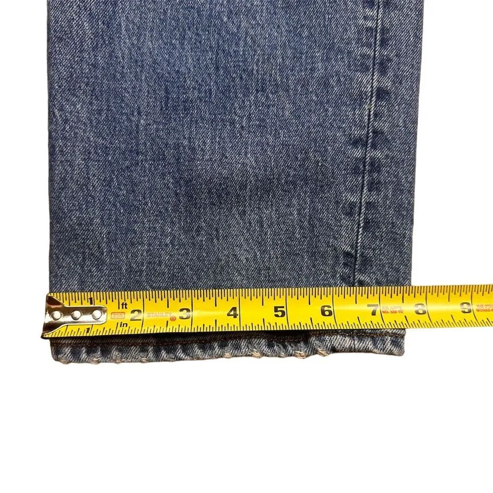 NWT Madewell Women's Tall Curvy 90’s Straight Crop Jeans Size 27T 27 Blue - Image 14