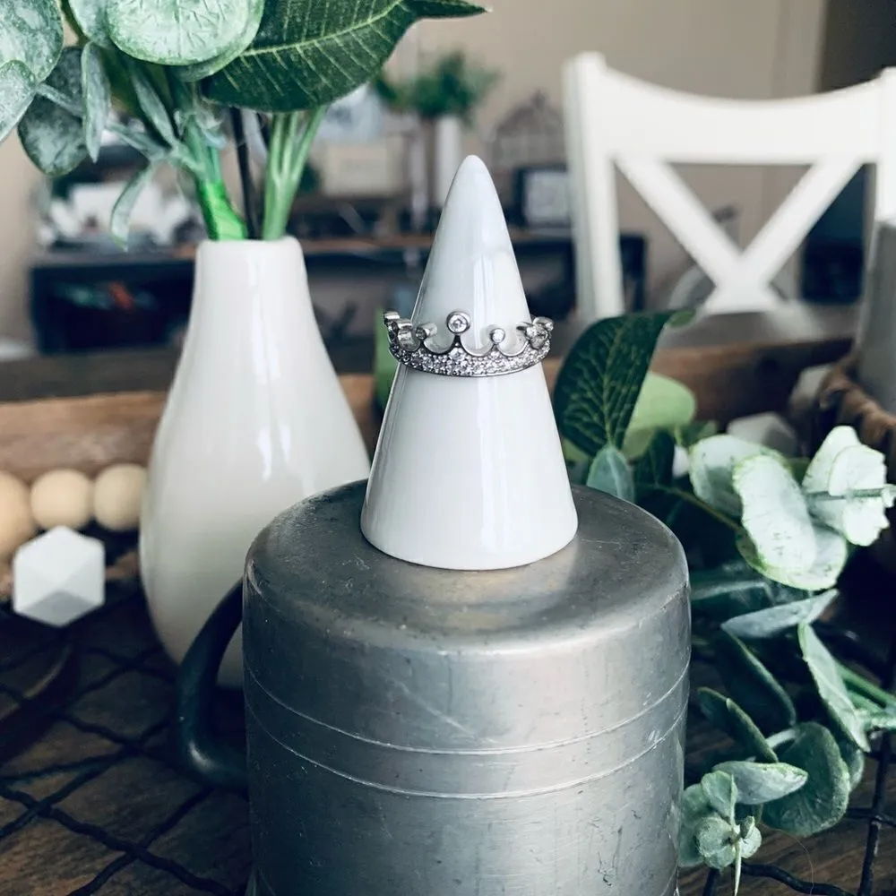 NWOT Fragrant Jewels silver princess queen gemstone ring - Image 2