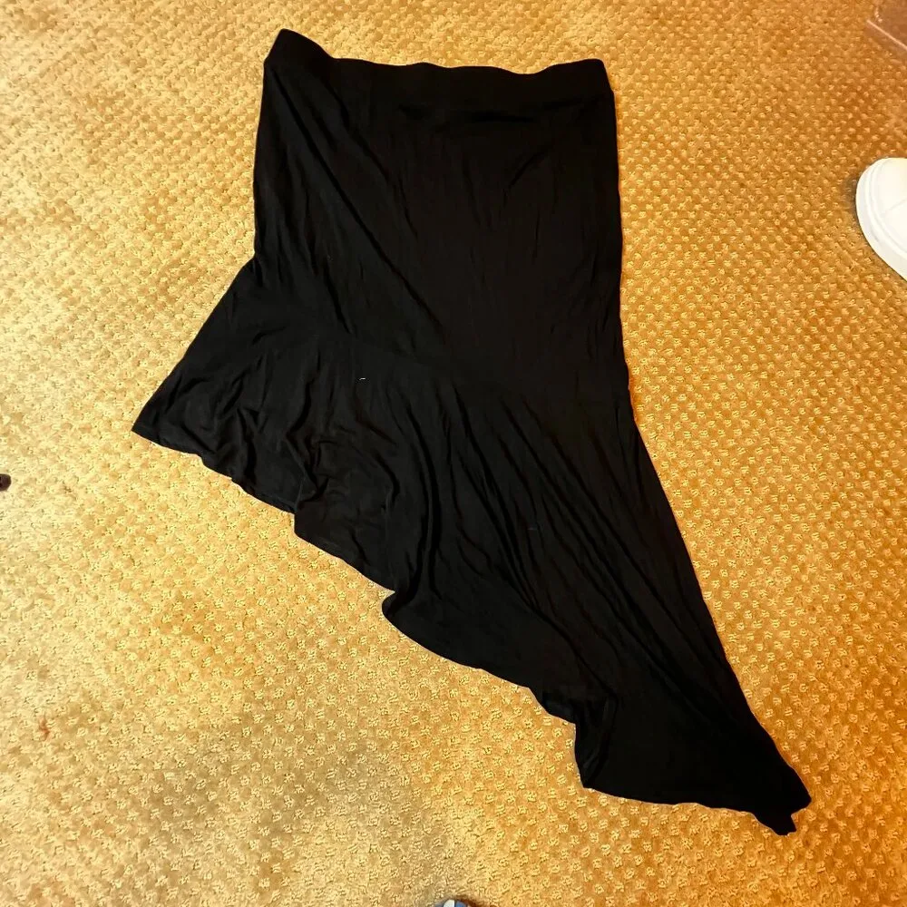 Torrid Black Asymetrical Maxi Skirt SZ 2 18/20 Plus Punk Festival Country Boho - Image 8