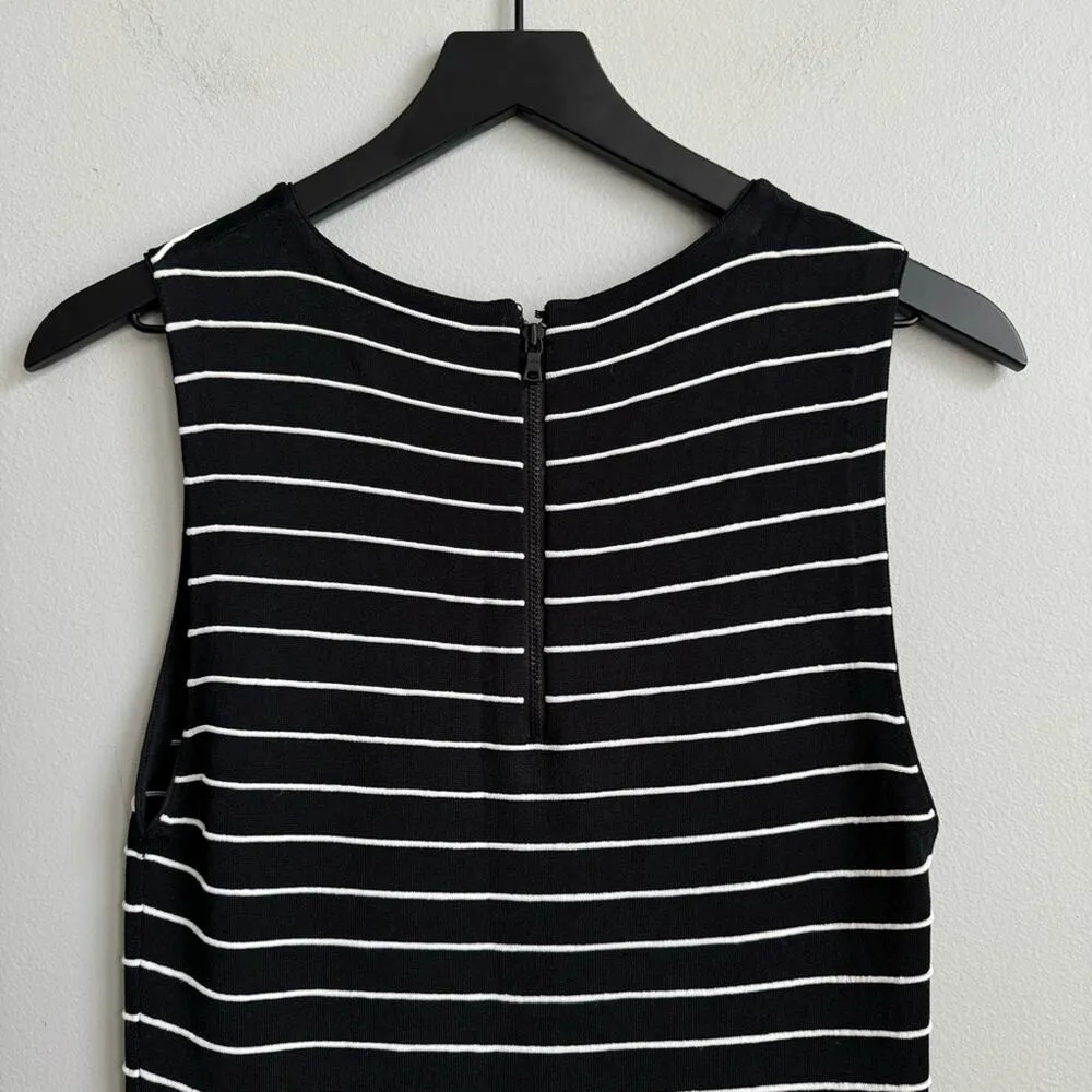 Alice + Olivia Clyde Striped Shift Dress (Medium) - Image 8
