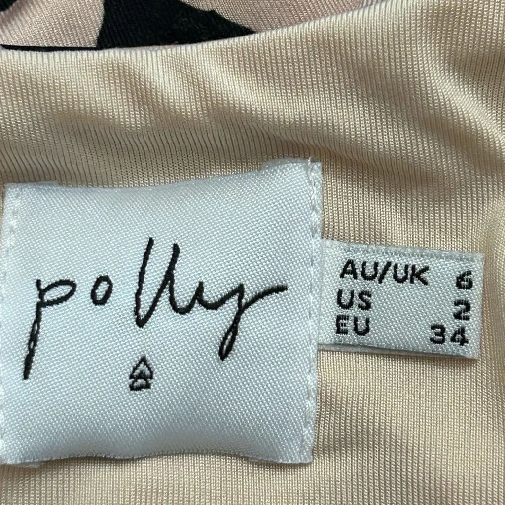 Polly Tamikah Leopard Bodysuit Animal Print Boho Stretchy Tan 2‎ - Image 5