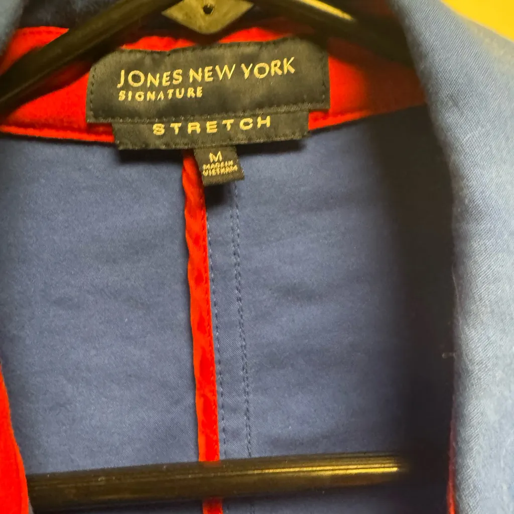 Jones New York Blue Utility Jacket with Toggle Closures‎ - Image 4