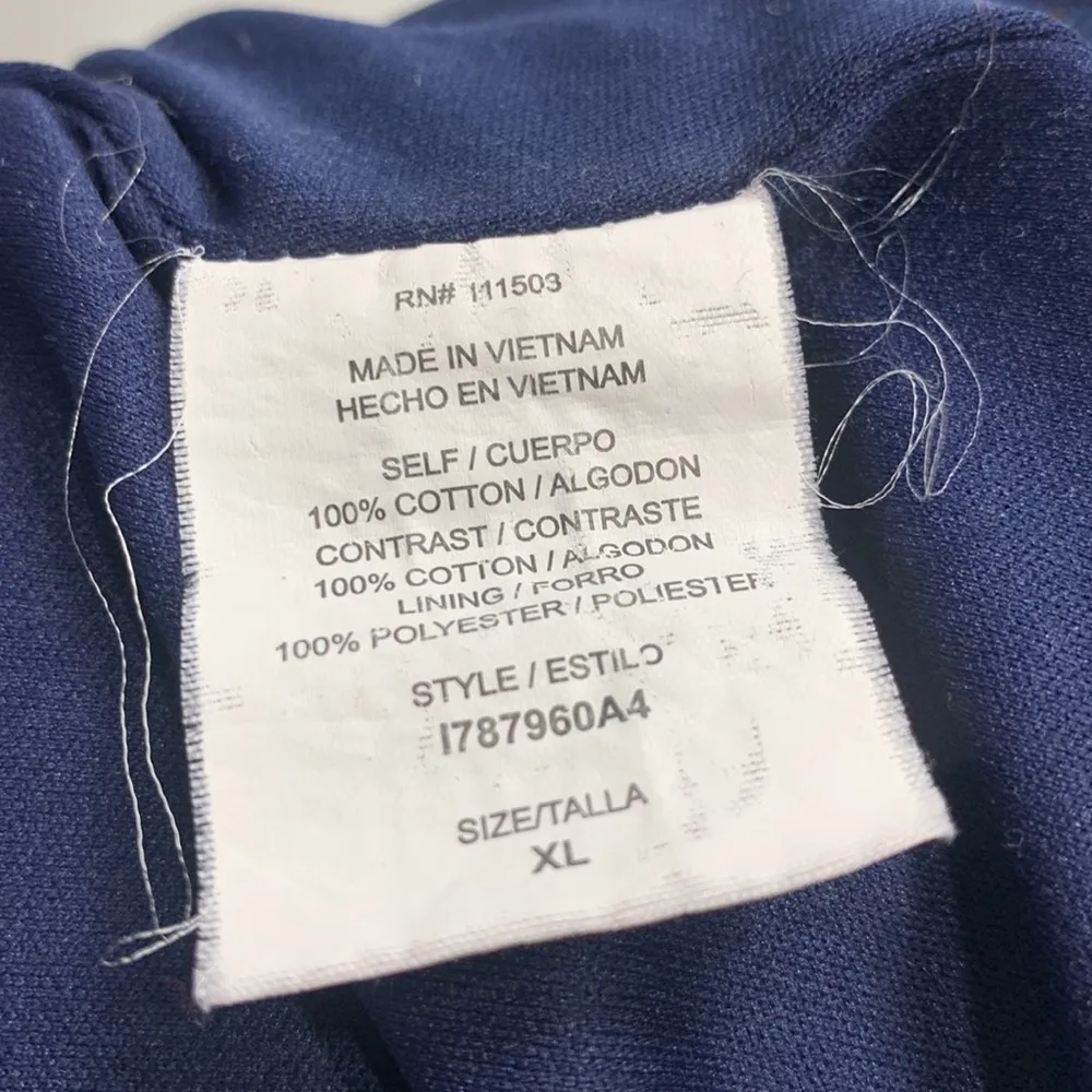 Striped Blue Denim Boho Pattern Mini Sundress Size XL - Image 14