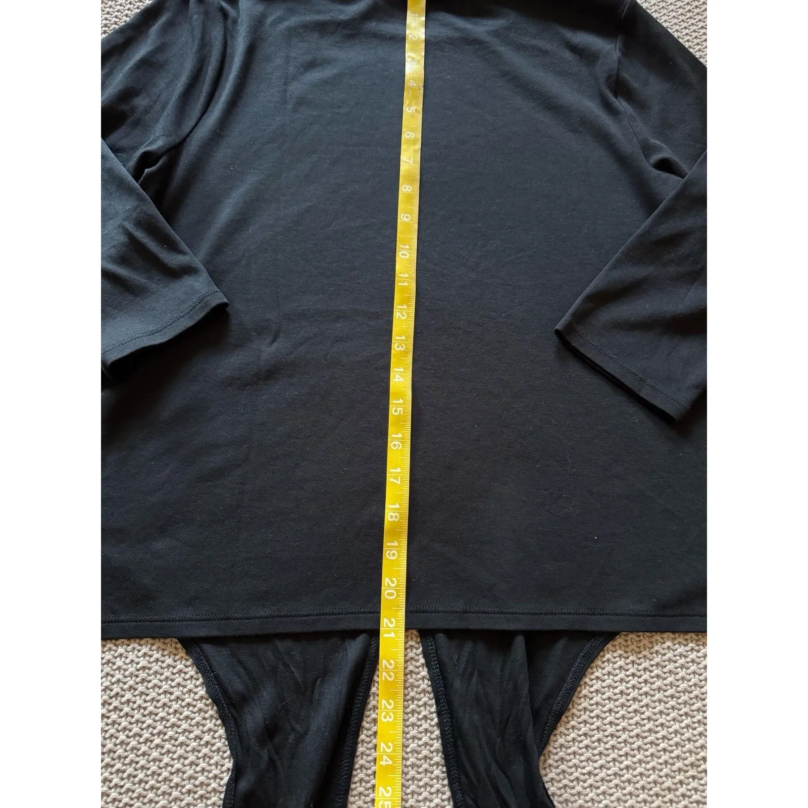 J Jill Tunic Luxe Tencel Asymmetrical Top Black Pure‎ Jill Casual Stretch Sz M - Image 6