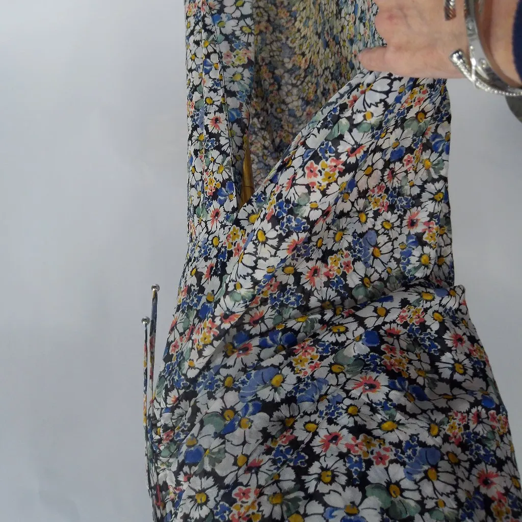 New! Veronica Beard‎ Lucien Silk Floral Midi-Skirt Sz 0 $498 - Image 6