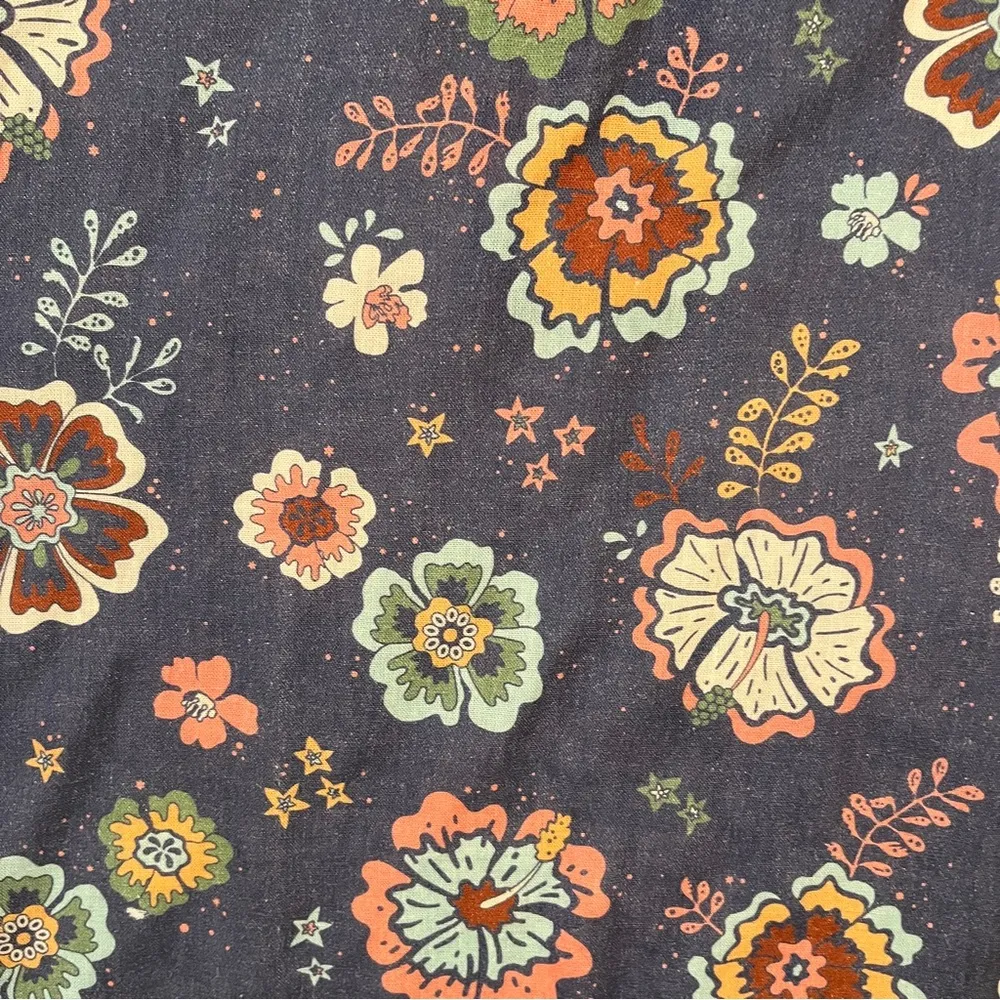 Marine Layer NWOT Laney Mini Dress in Marlin Hibiscus Floral Size Medium - Image 5