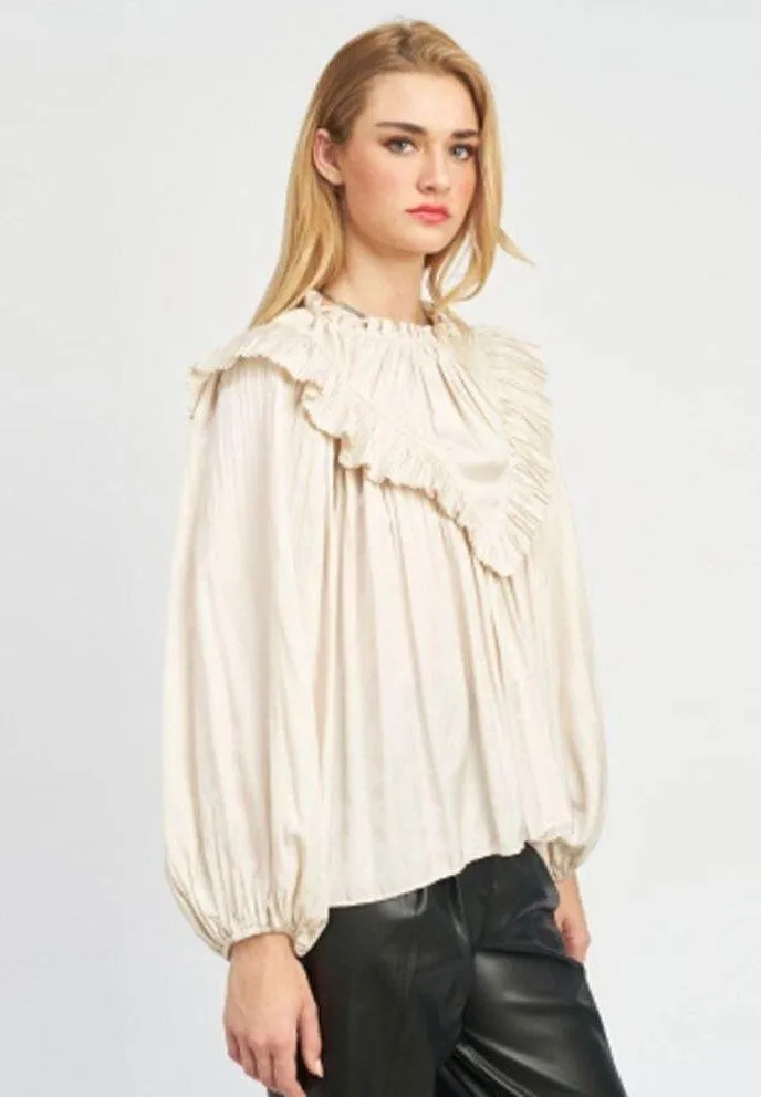 En Saison Ellwood Blouse Oyster - Image 5