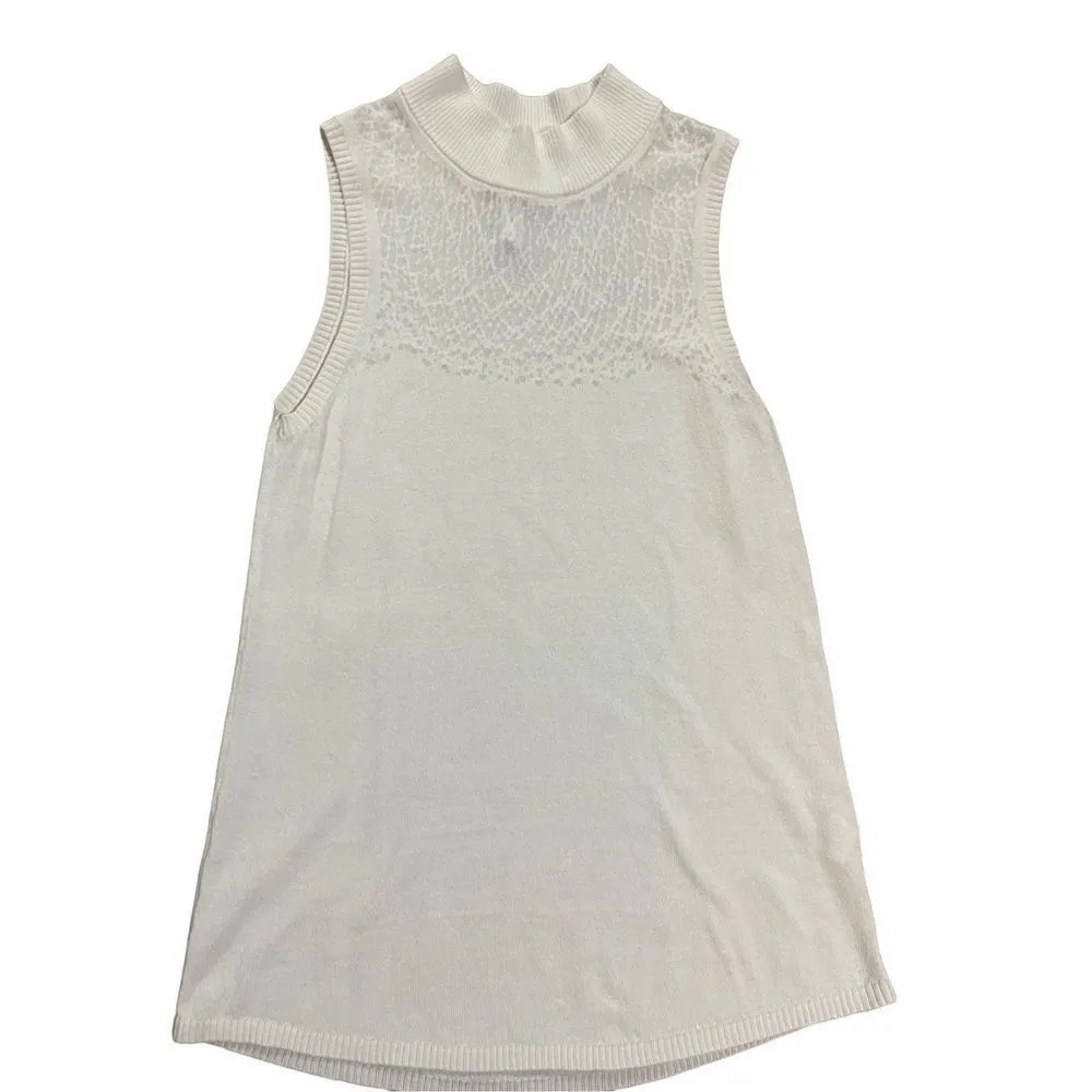 RVCA Eyefix Tunic in Vintage White sz Small sleeveless tank - Image 7