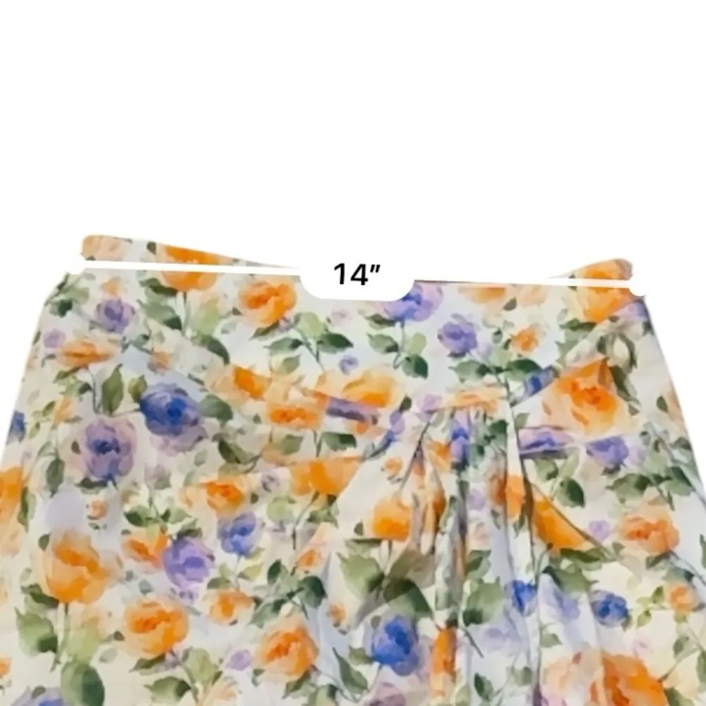 Giuseppe di Morabito Two Piece Set White Purple Orange Floral Crop Top Skirt NEW Size 2 - Image 12