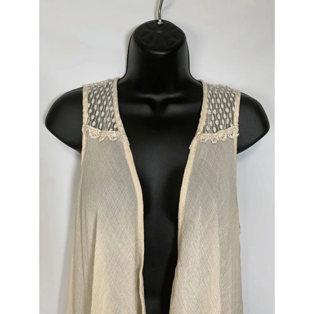 Flying Tomato  Cream Lace Jacket - Image 3