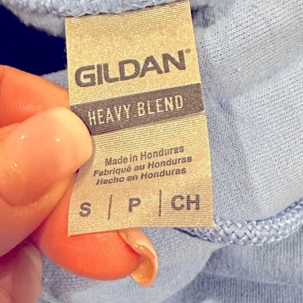 LEAVE ME ALONE IM ONLY TALKING TO MY DOG TODAY GRAPHIC OVERSIZED BLUE SWEATSHIRT - Image 3