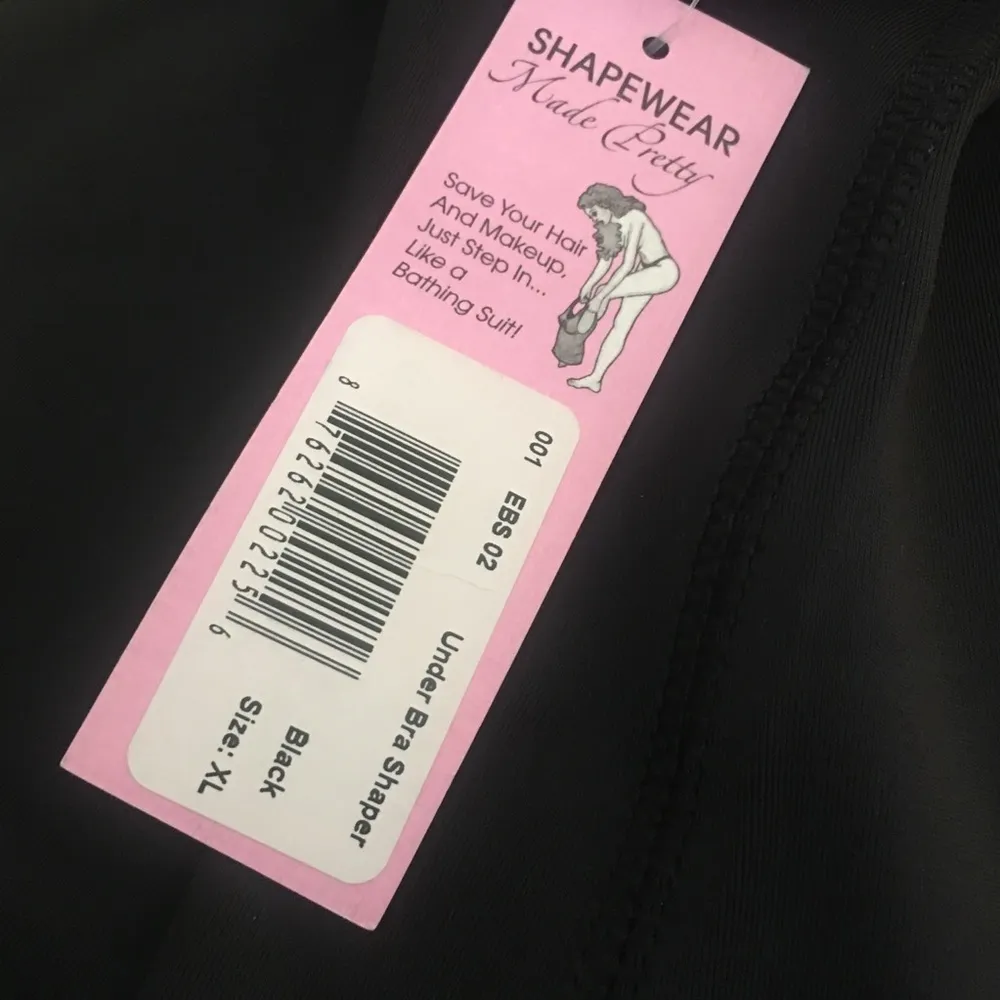 New Sassybax Shapewear Pretty Collection Under bra shaper Black XL - Image 3