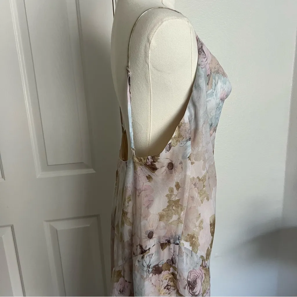 Wayf Womens Rendezvous Cowl Neck Slip Midi Dress - Image 6