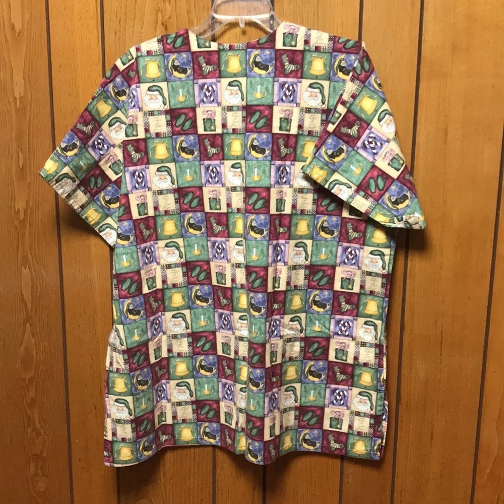 Mad About Scrubs Christmas classic scrubs Red Size L - Image 2