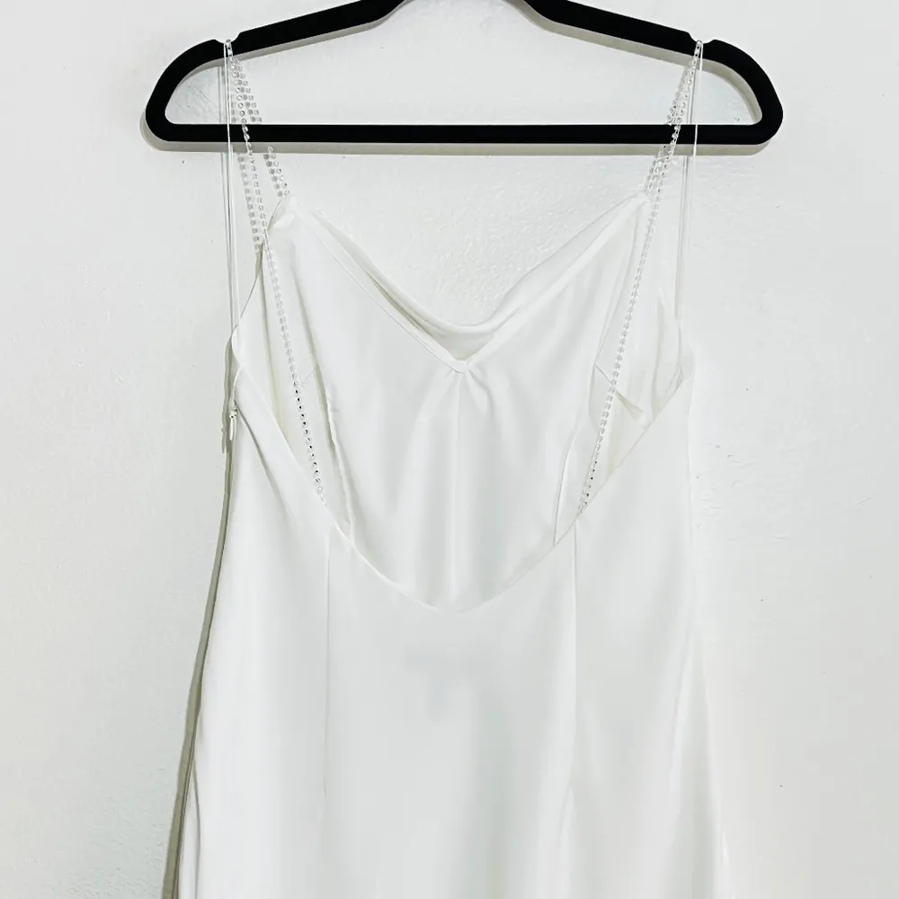 Aidan By Aidan Mattox Jewel-Strap Cowl-Neck Satin Gown - Image 7