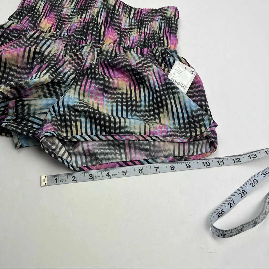 FREE PEOPLE FP Movement The Way Home Short Euphoria Print Womens Size‎ Small NEW Black - Image 12