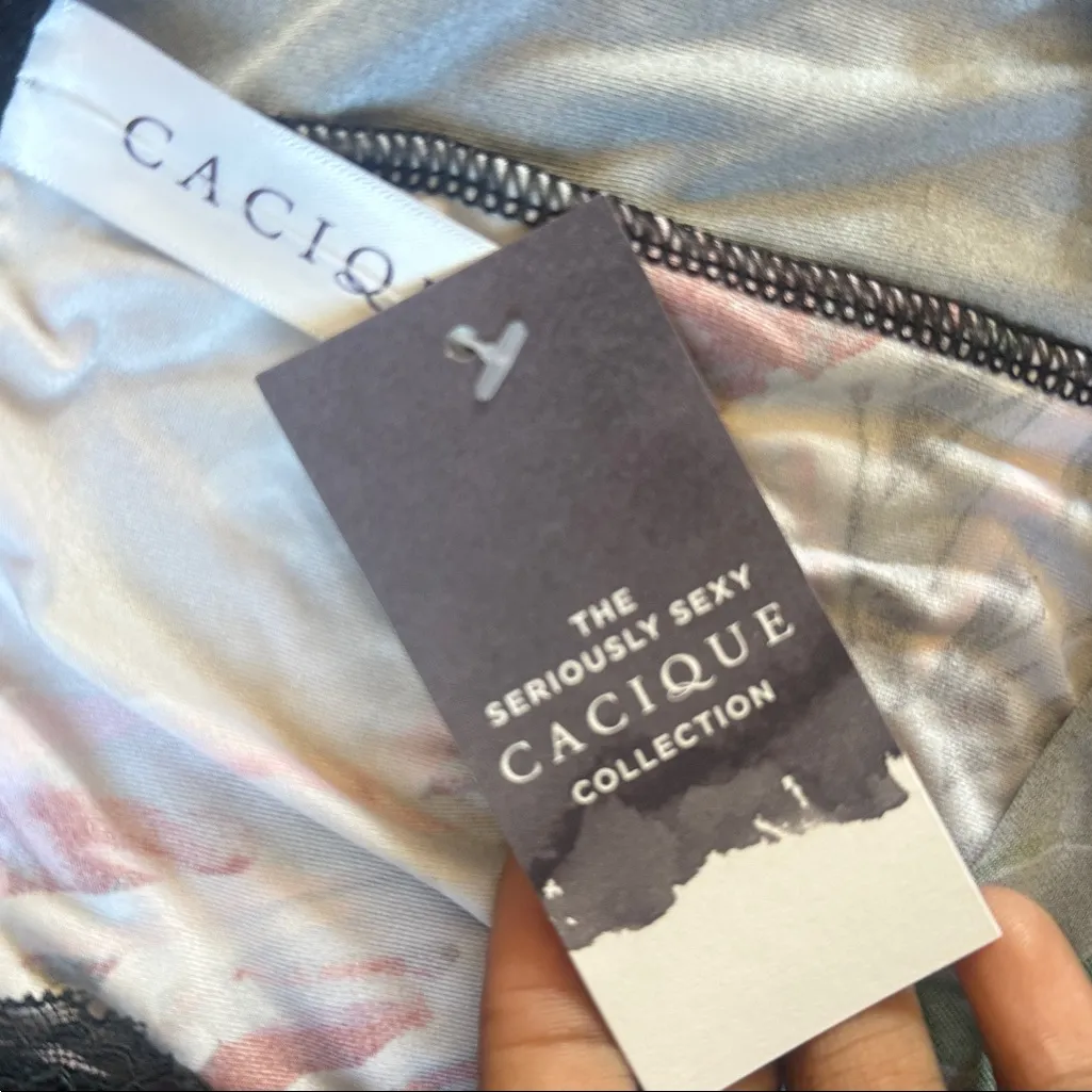 Cacique The Seriously Sexy Collection Floral Print Chemise SIZE 22/24 - Image 3