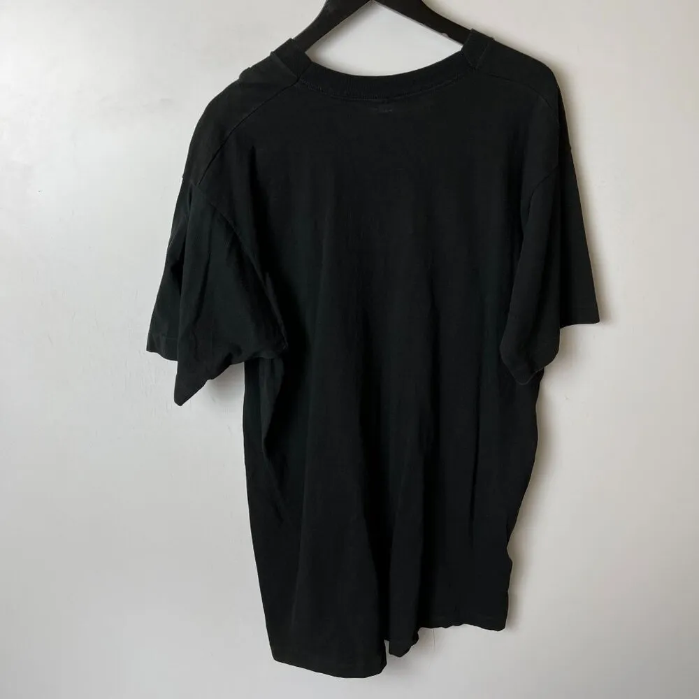 Fruit of the Loom Vintage Curaçao Tee XL Black Cotton USA Unisex Fit - Image 3