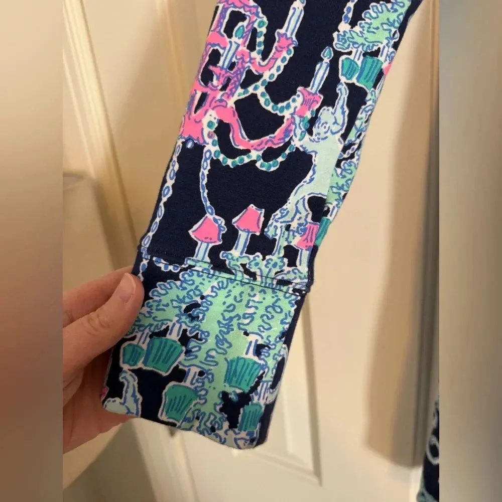 Lilly Pulitzer Skipper Dress Womens XXSmall Long Sleeve Pop Up Monkey Trouble - Image 7