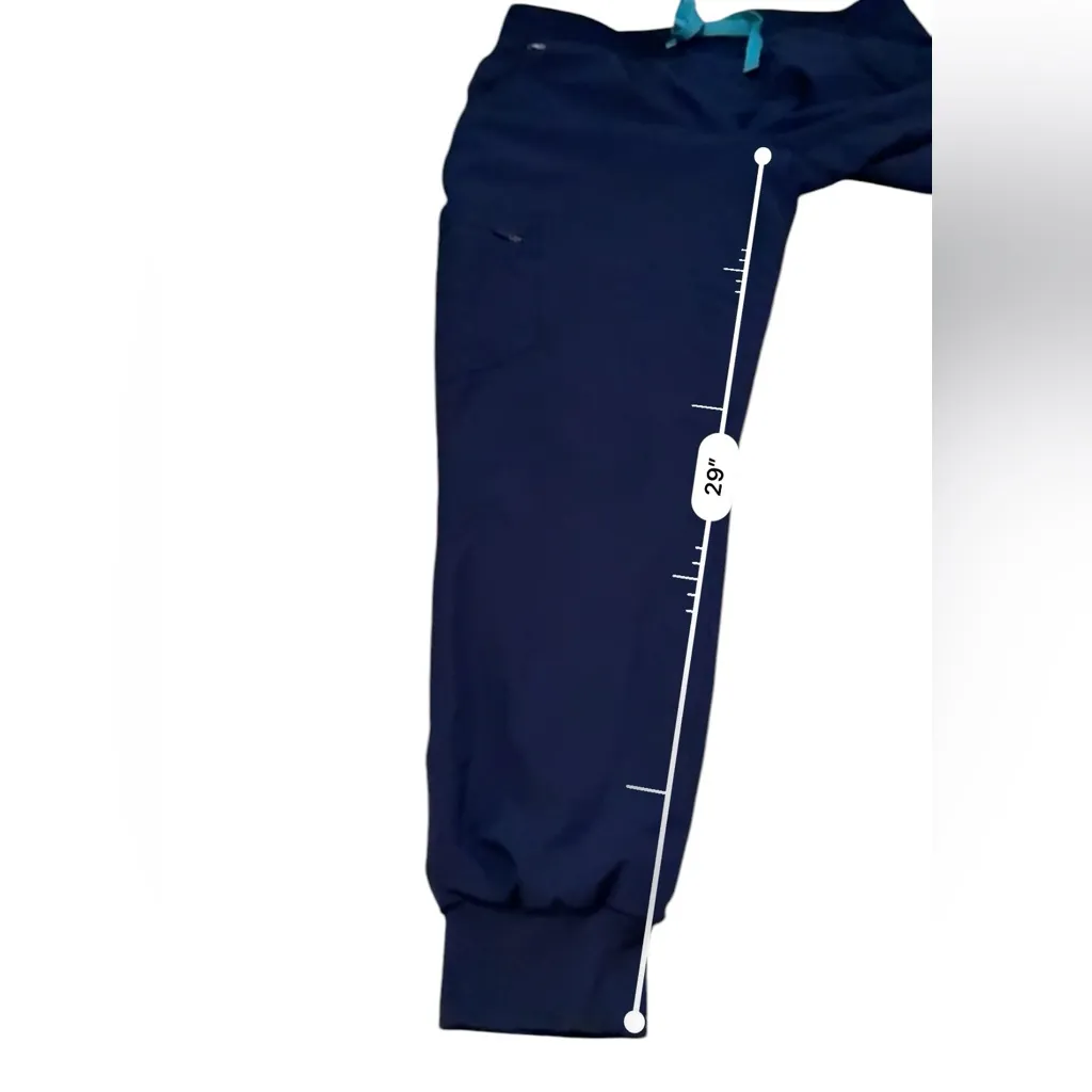 Figs Zamora Freex Lined Jogger Scrub Pants in Navy Blue Sz M Nurse‎ Doctor Vet - Image 12
