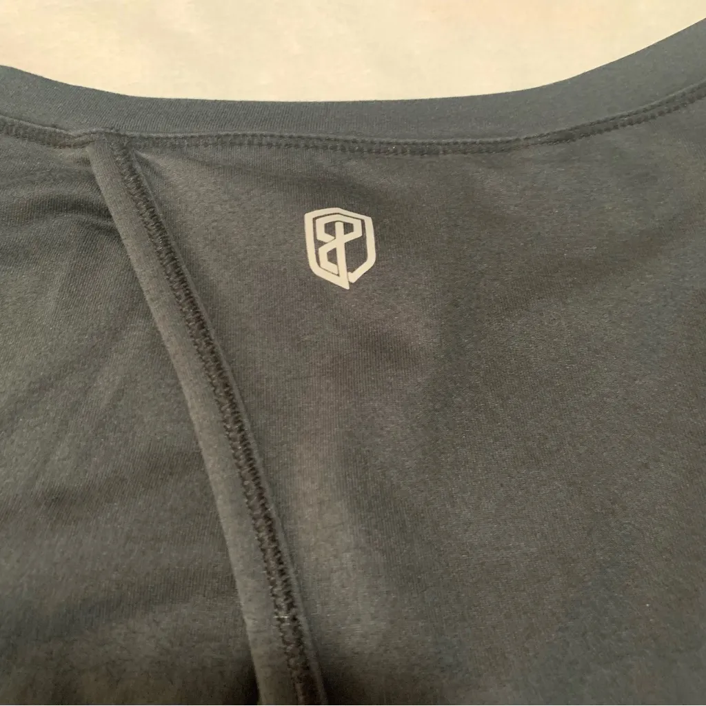 Born Primitive women's large Black Long Sleeve Women's Top split back athletic w - Image 6