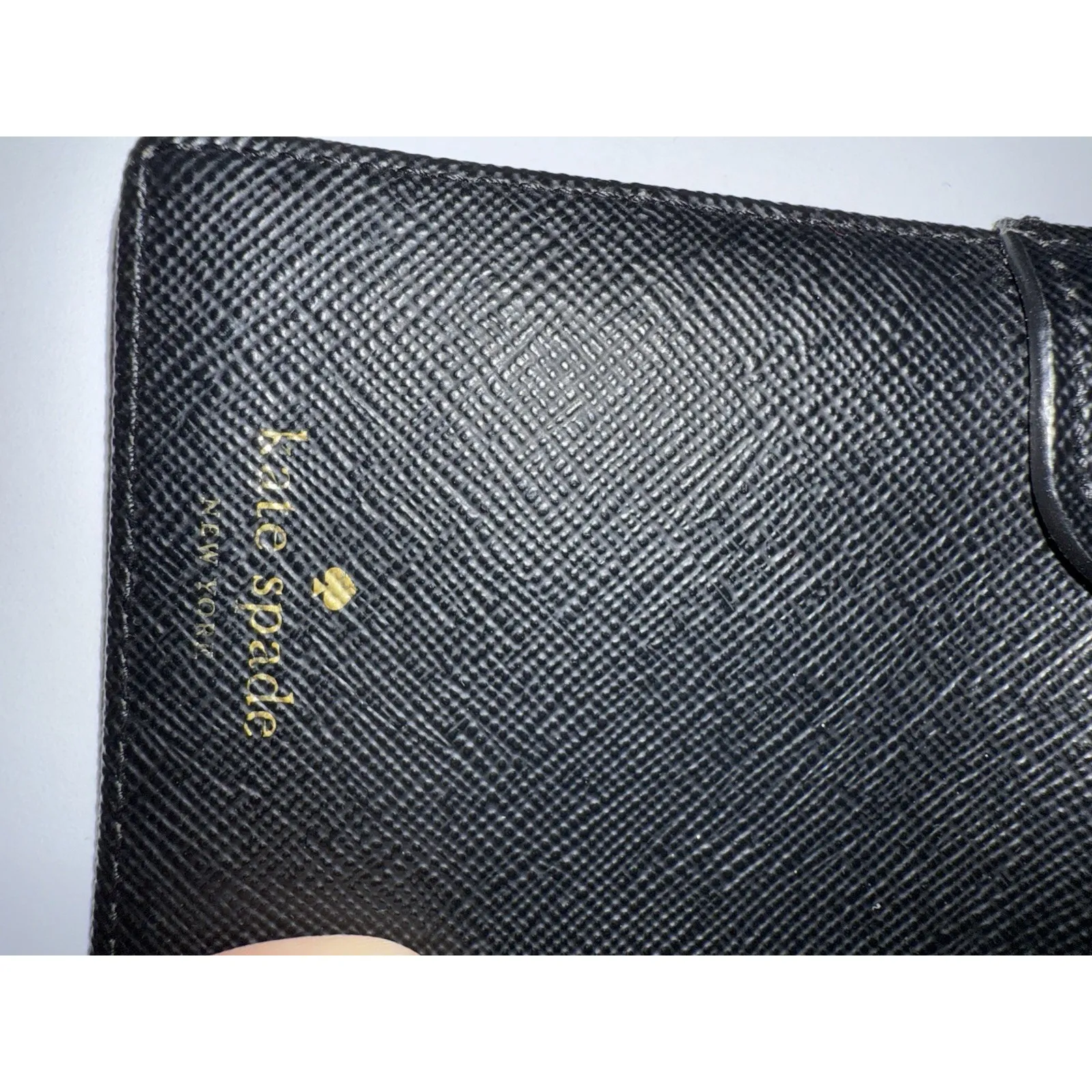 Kate Spade Neda Newbury‎ Lane Plaid Print Red Saffiano Leather Bifold Wallet  K - Image 8