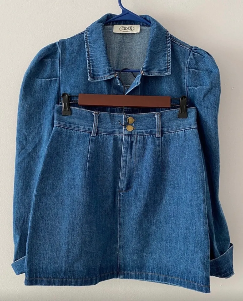Cider Denim jacket & skirt set - Image 6