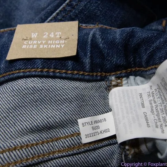 NEW Madewell Tall Curvy High-Rise Skinny Jeans‎ in Wendover Wash: TENCEL, 24T - Image 16