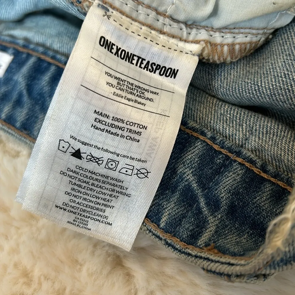 One x One Teaspoon High Waist Bonita Jean Shorts - Image 7