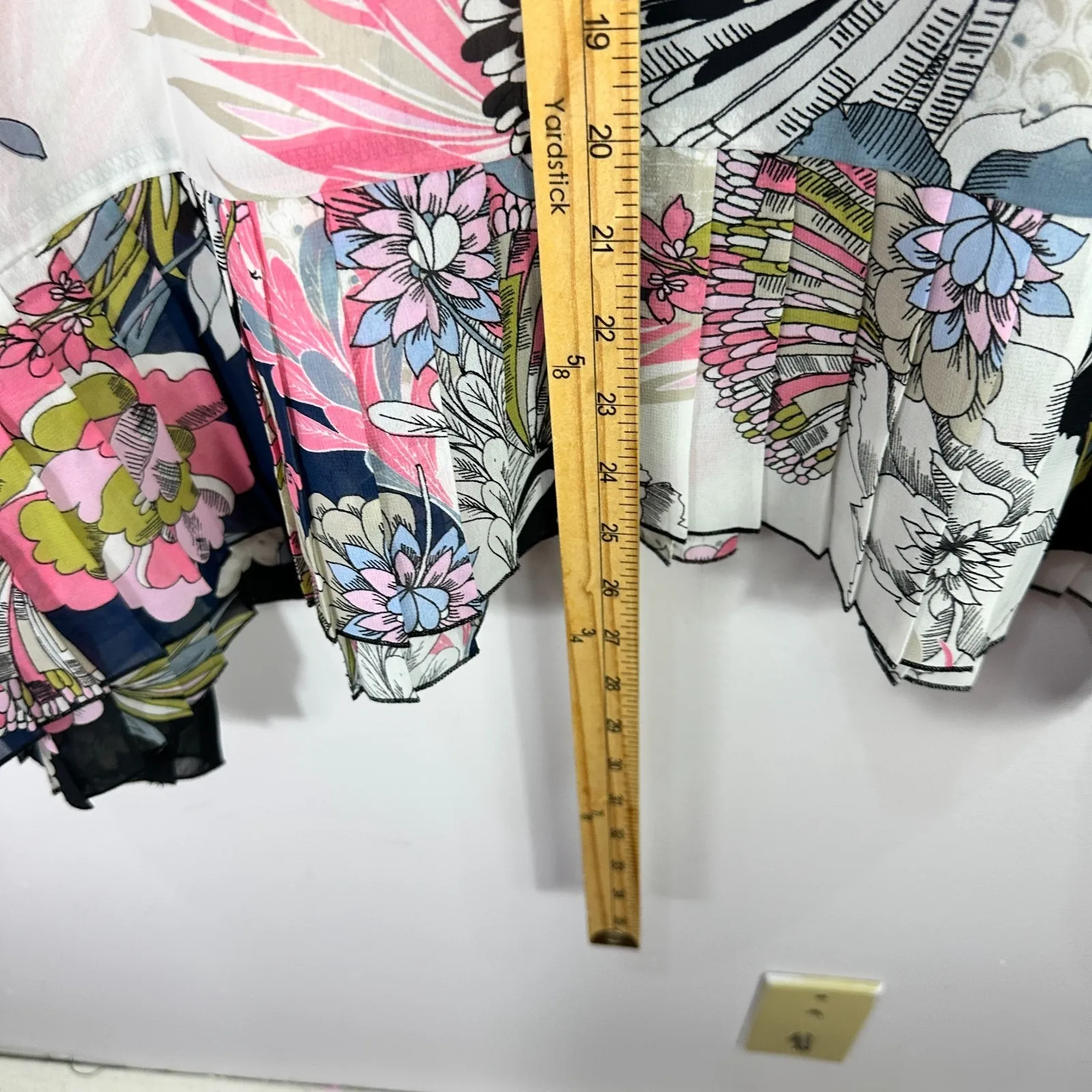 Melissa Paige Blouse Womens L Floral Button Top Y2K Boho Cottagecore Vintage - Image 6