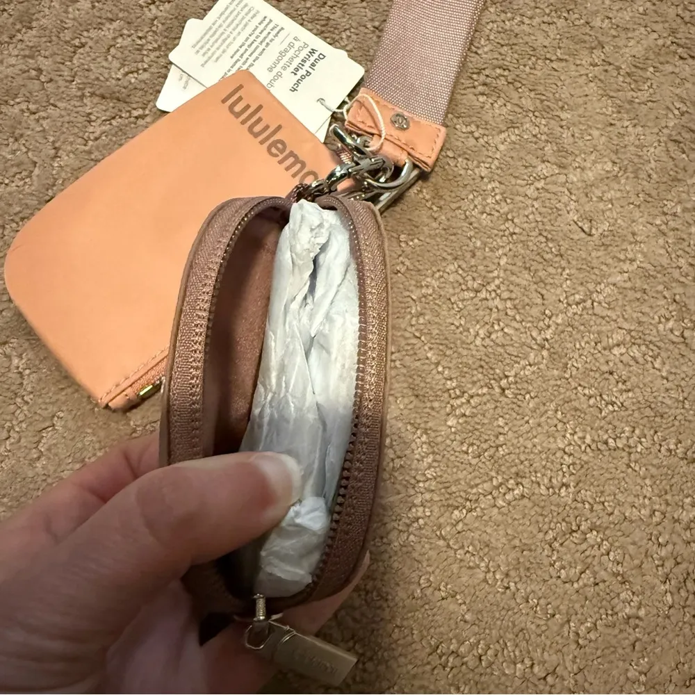 Dual Pouch Wristlet Pink Pastel / Twilight Rose - Image 6