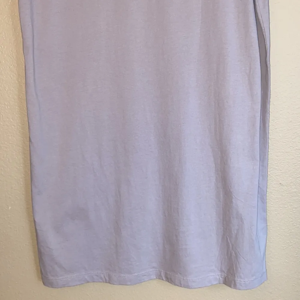 MADEWELL J.CREW Size SMALL Casual V-Neck T-Shirt Dress Lavender Gray Purple - Image 7