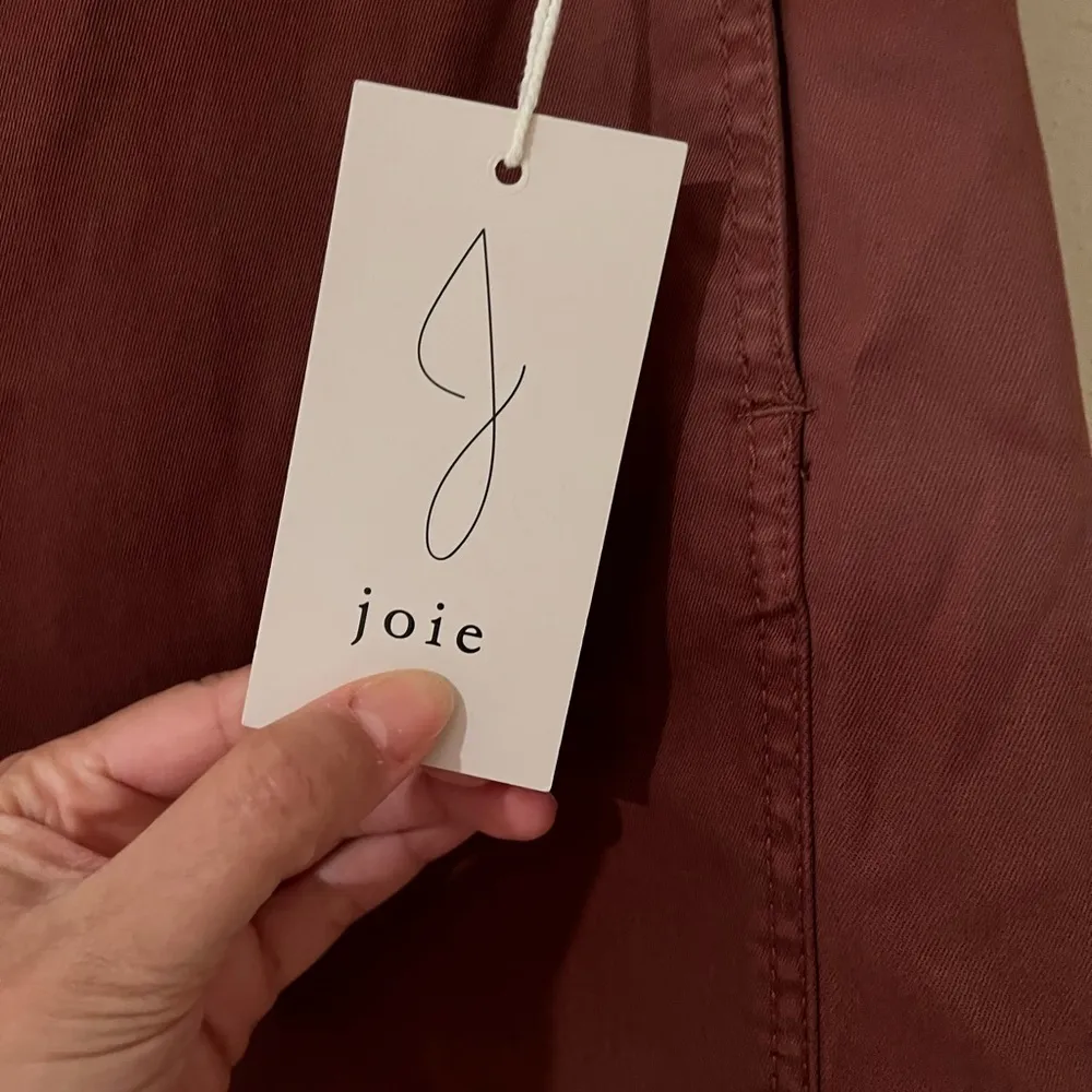 NWT JOIE High Rise Tapered Trousers Pants Terracotta  Sz 8 - Image 7
