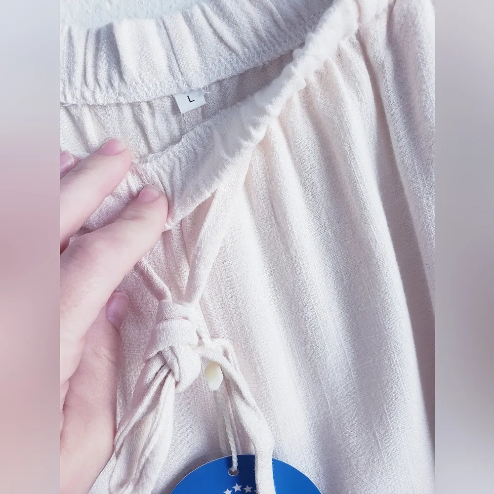 Faleave Wideleg Boho Pants Size L - Image 5