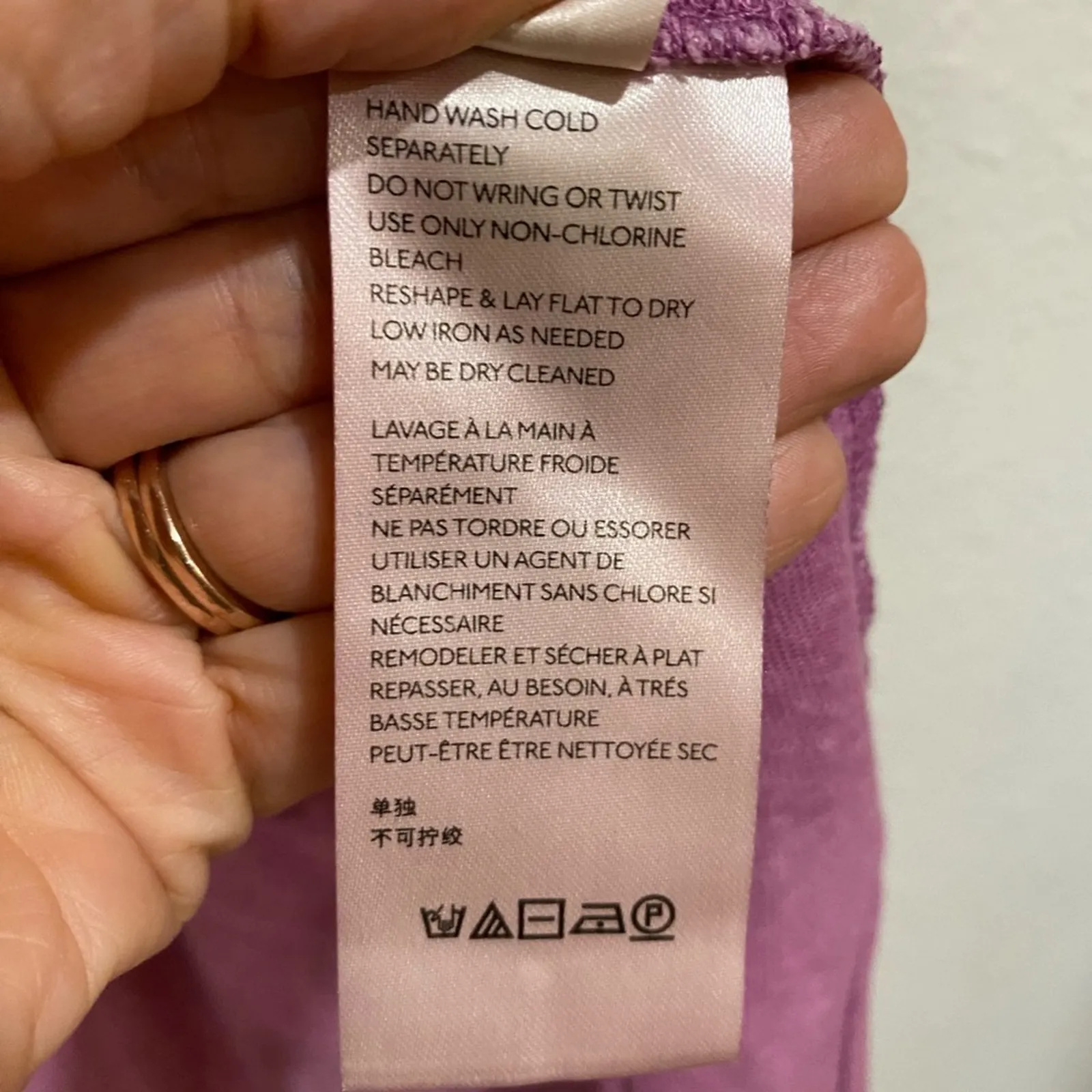 We The Free Purple Penny Scoop Neck Raw Edge Tee Sz M - Image 7