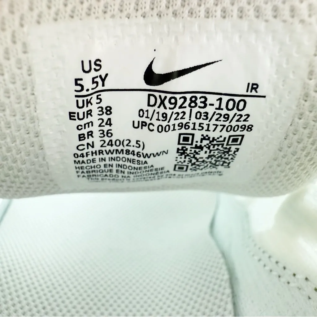 Nike Air Max Plus Sneakers Womens Size 7 Shoes GS Kids Size 5.5 White Leopard - Image 9