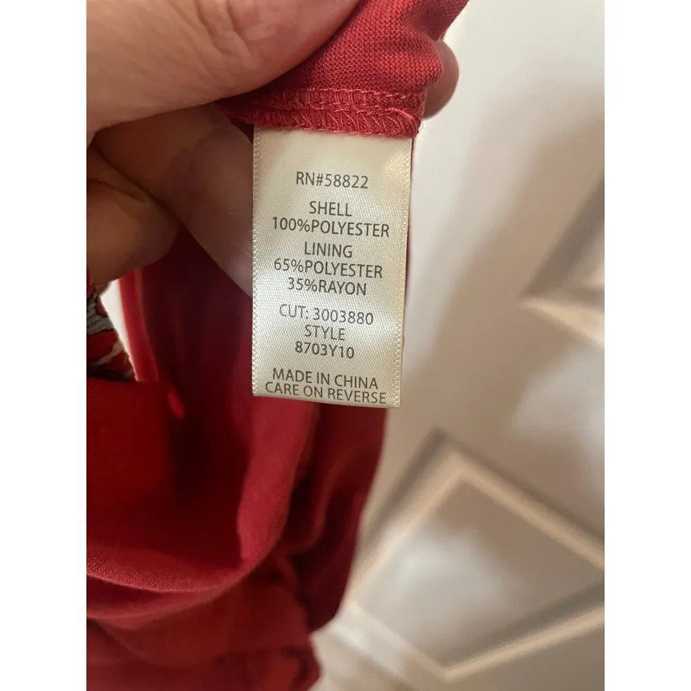 Max Studio Women's Short Printed Pleated Skirt size Medium - Image 7