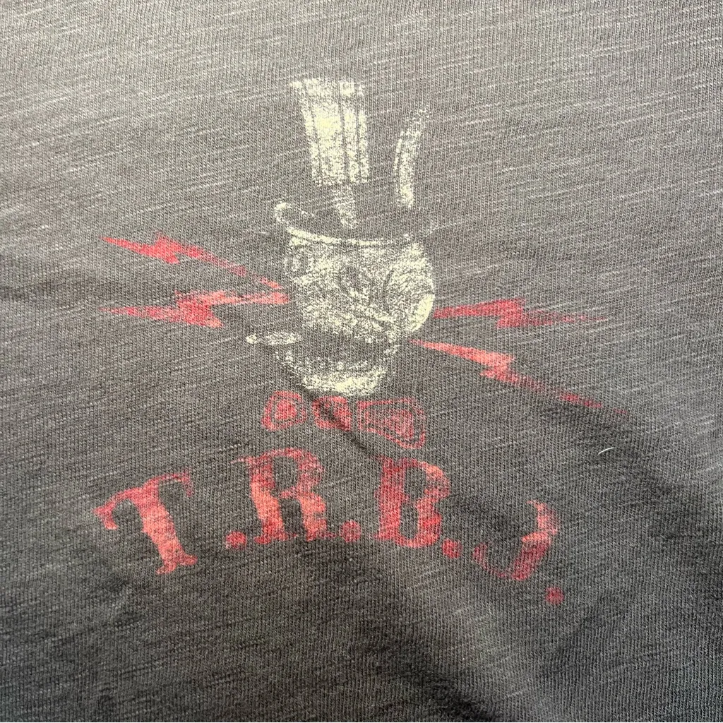 True Religion Raising Hell Since ‘71 Skull T-Shirt Women’s Small Oversized‎ Y2K - Image 4