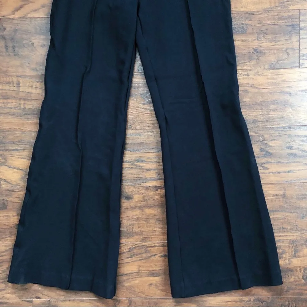 • The Perfect Pant Hi-Rise Flare black ponte knit stretch front seam - Image 9