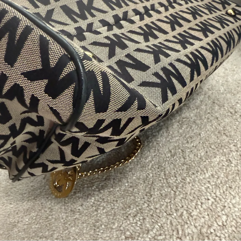 Michael Kors Veronica Monogram Canvas & Leather Dome Satchel - Image 10