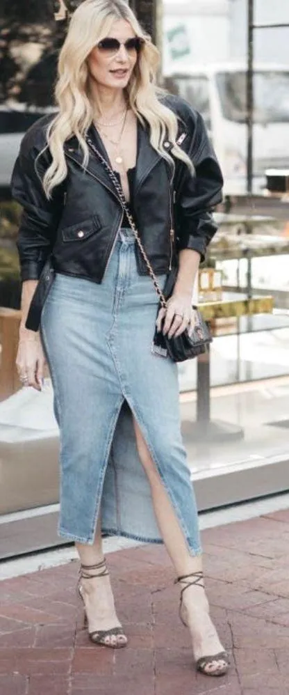 Hudson Reconstructed Denim Midi Skirt in Offshore - Image 7